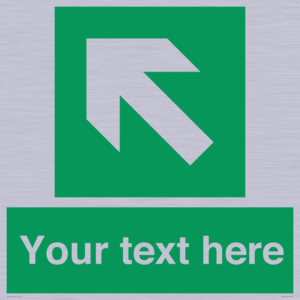 Custom Arrow Top Left Sign